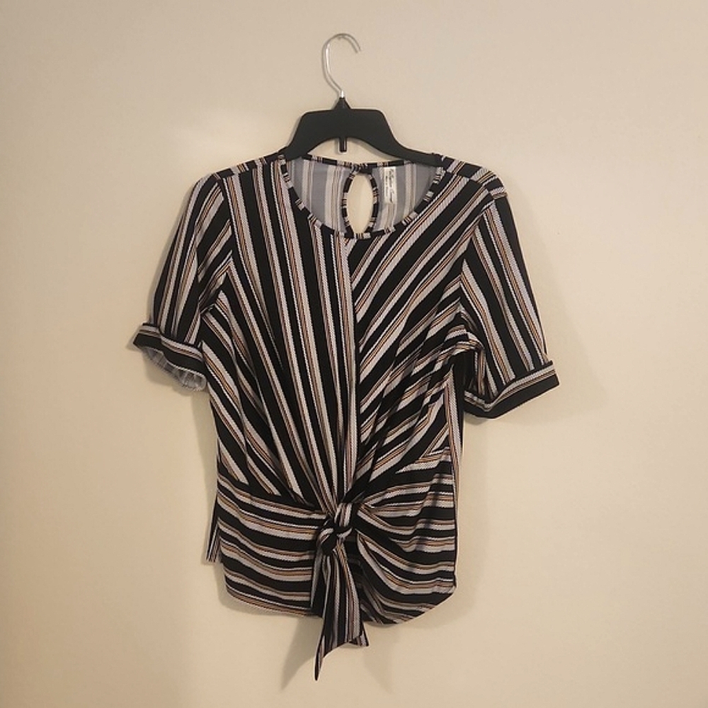 PerSeption Concept Striped Blouse Size S